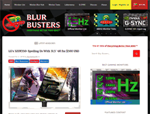 Tablet Screenshot of blurbusters.com
